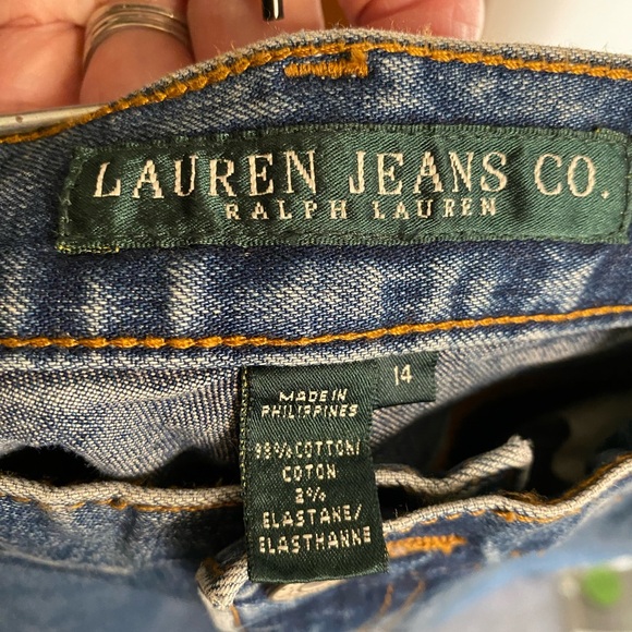NWT women’s jeans, “Lauren Jeans Co” by Ralph Lauren size 14, inseam 31” - Picture 3 of 11